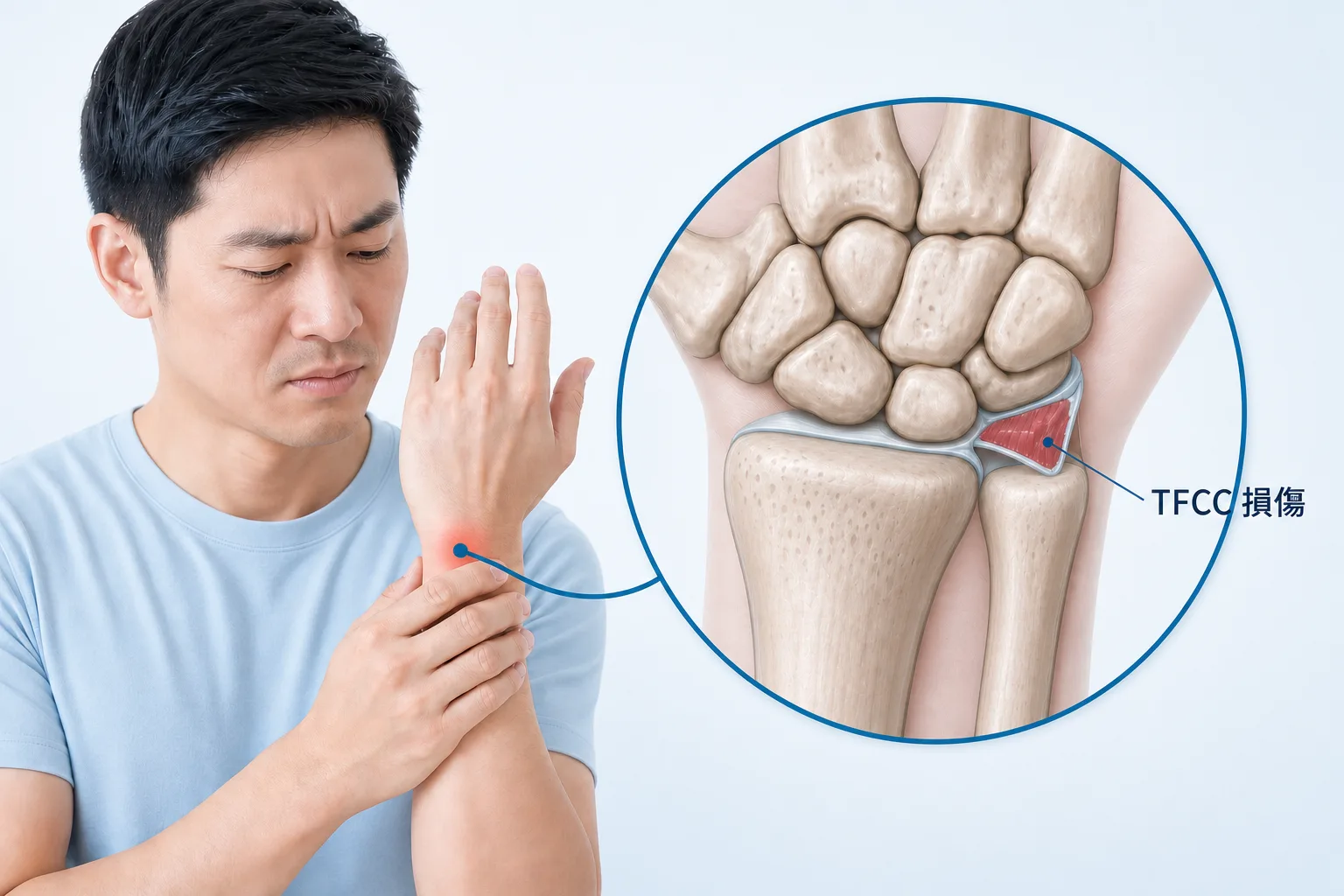 手腕小指側一轉就痛?認識 TFCC 損傷封面